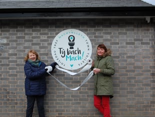 Toilet paper cut in reopening ceremony for Machynlleth public toilets