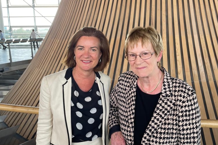 First Minister Eluned Morgan MS and Joyce Watson MS