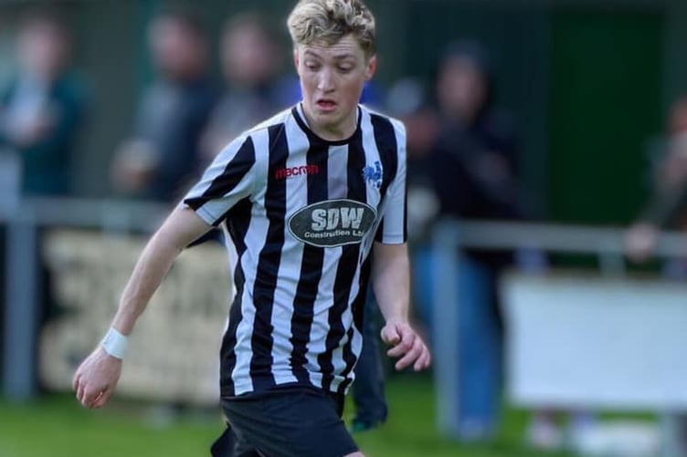 Forden United man of the match Dillon Gill