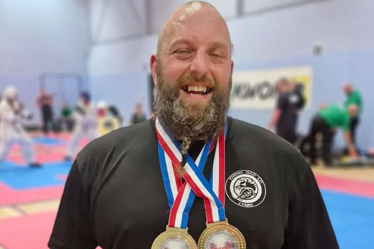 Dan Cooke won two gold medals at the Midlands Open Martial Arts Competition