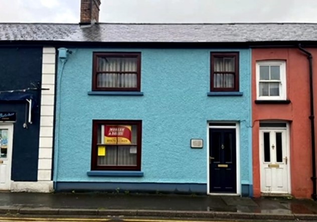 The former solicitor's office in Tregaron