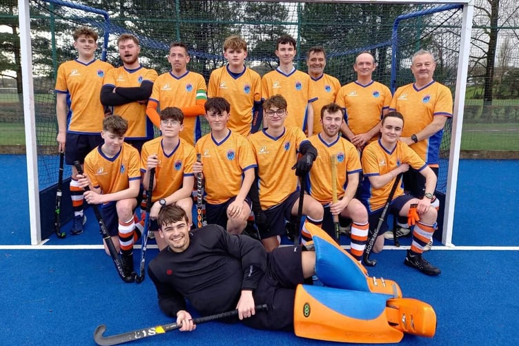 Back L to R: Wil Pugh, Sam Kelsey, Ryan Goddard, Harry Davies, Lucas Porrett, Martin Hadaway, Jack Fox, and Spencer Pughe. Front L to R: Cian Haigh, Harri Price, Joel Henderson, Noah Cooper, Gerallt Jones, Kai Worthington and Iwan Williams (GK) (Photo: Sue Williams)