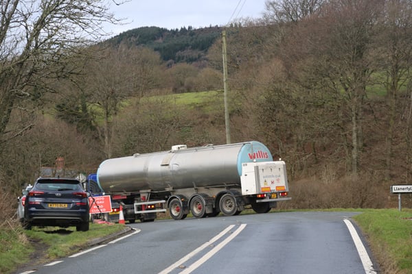 Another lorry forced to turn on the A470 on 3 February
