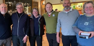 Clare and Alun win Borth & Ynyslas mixed charity greensomes 