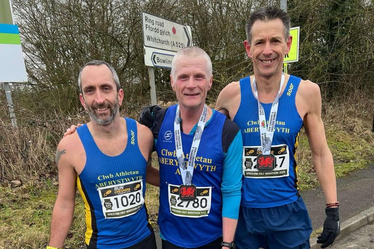 Edd, Paul and Paul at Wrexham