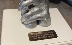 Charity funds hand and foot casting moulds for grieving families