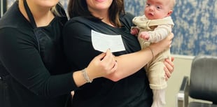 Llanbedr salon raises £650 for baby Hefin