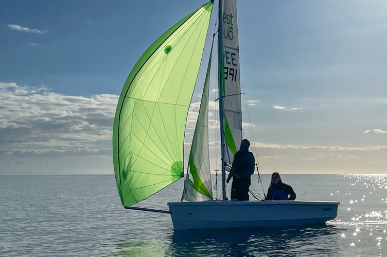 RS Quest new sailing dinghy on its maiden voyage