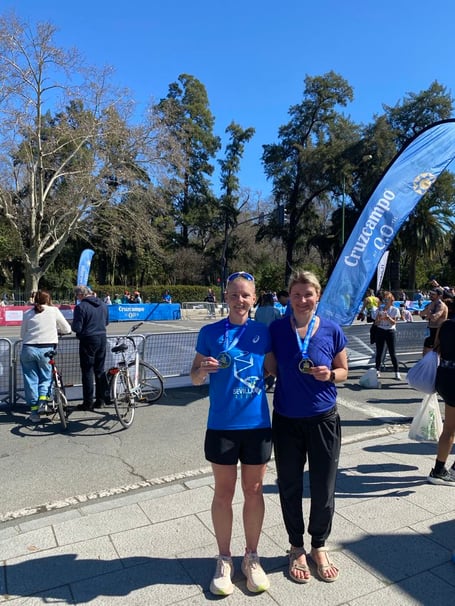 Gail and Lina enjoying Seville