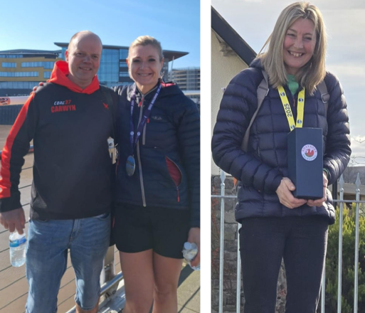 Carwyn Davies and Eleri Rivers; Lou Summers