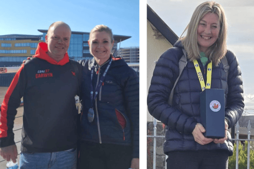 Carwyn Davies and Eleri Rivers; Lou Summers