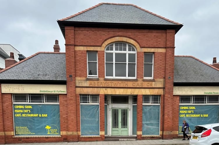 The new Mama Fay's restaurant on Park Avenue in central Aberystwyth