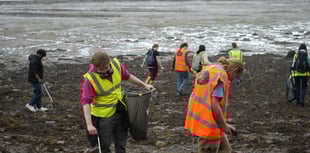 Gwynedd students clean up beach for Waste Awareness week