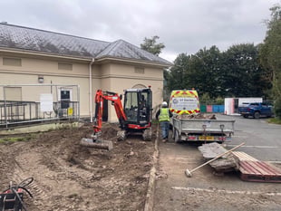 Volunteers need £7,500 to complete Mach town hall entrance facelift