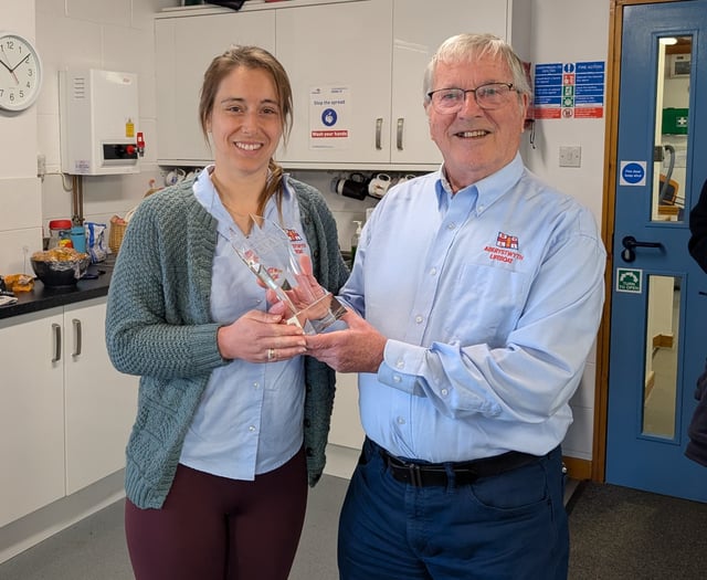 Aberystwyth RNLI volunteer awarded for outstanding commitment