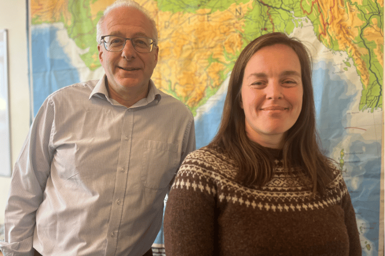 Professor Neil Glasser and Dr Morgan Jones from the Department of Geography and Earth Sciences at Aberystwyth University