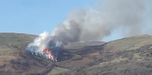Aberdyfi blaze was controlled burn, fire service say