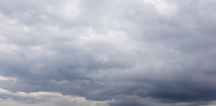 Cloudy skies today, patchy rain tomorrow
