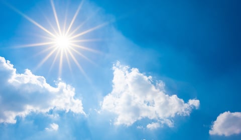 Sunny today turning to patchy rain tomorrow
