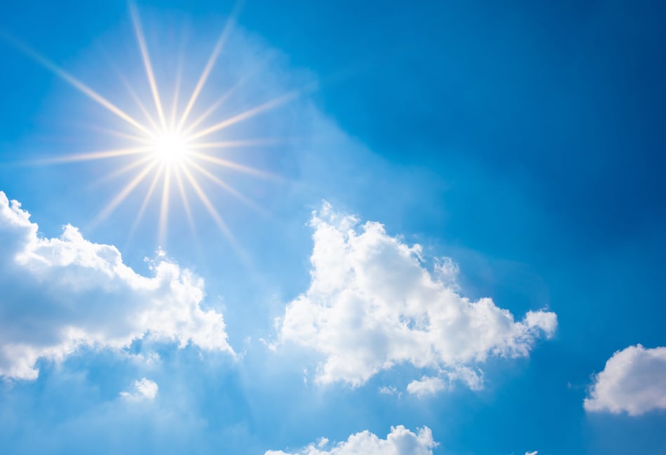 Sunny skies today patchy rain arrives tomorrow