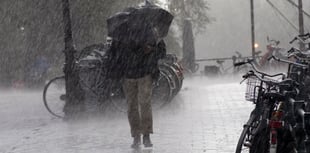 Heavy rain expected today with patchy drizzle tomorrow