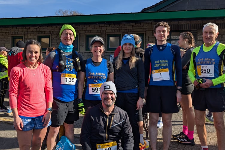 Aber runners at Rhayader