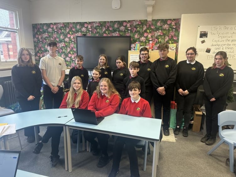 Pupils from Ysgol Uwchradd Tywyn have set up Eco Forum