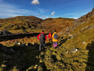Search team rescue Barmouth hill walker