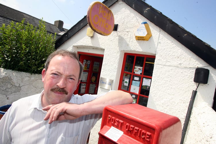 Photo Code DPJ31J213 Photo Arwyn Parry Jones 31July08 Ref Norman; Closure of Llanfarian Post office, pictured is Alun Lloyd-Jones....
