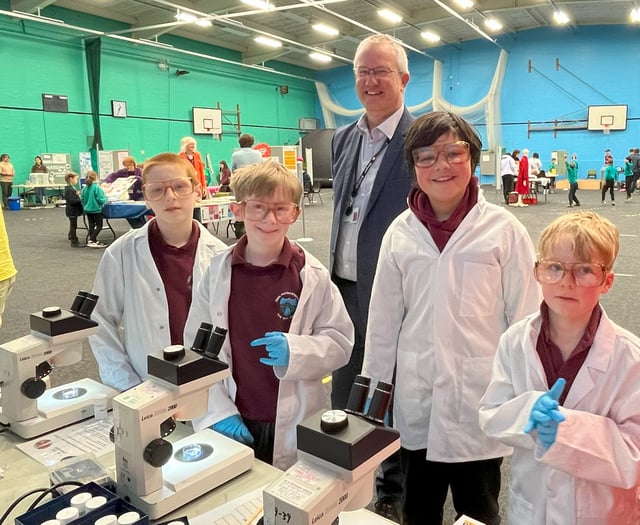Kids celebrate Science Week in Aberystwyth
