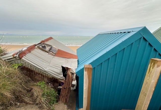Abersoch beach hut plan after storm destruction