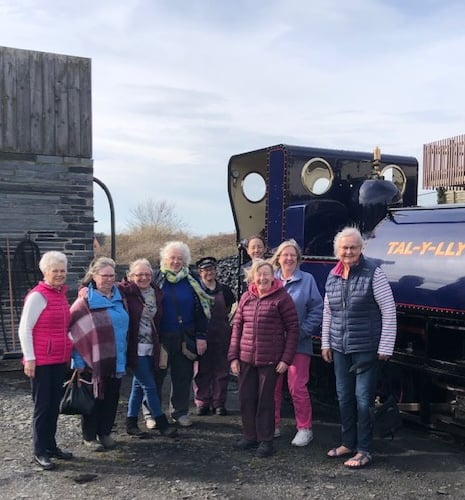 Tywyn Inner Wheel members went to Talyllyn Railway on Saturday, 8 March, to support the all-female staff and celebrate International Women's Day