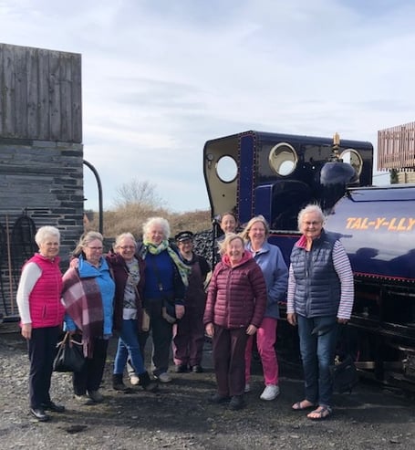Tywyn Inner Wheel members went to Talyllyn Railway on Saturday, 8 March, to support the all-female staff and celebrate International Women's Day
