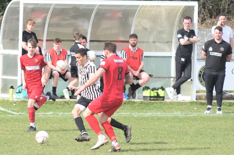 Bow Street on the attack against Chirk (Photo: Bev Hemmings)