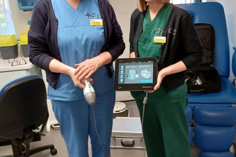 Bladder scanner for Carms