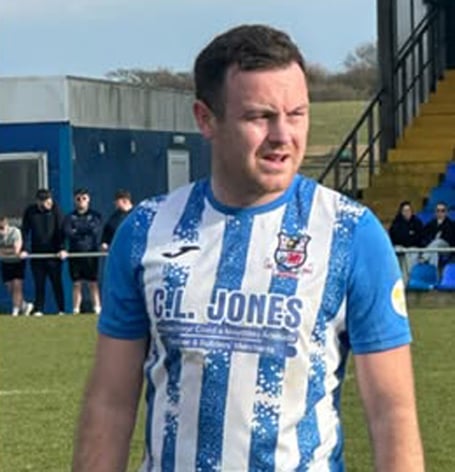 Holyhead man of the match Corey Jones