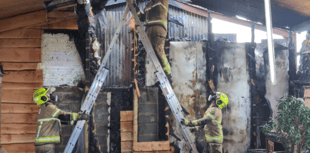 Fire crews from across Ceredigion rush to Tanygroes blaze