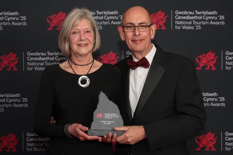 National Tourism Awards for Wales 2025
Winner of Bro a Byd - Cambrian Cottages
Libby and Peter Newth