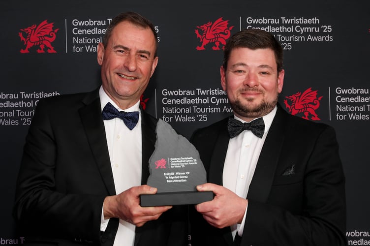 National Tourism Awards for Wales 2025
Best Attraction
Winner Ffestiniog and Welsh Highland Railway
Peter Lewin and  Stephen Greig