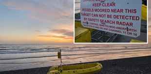 Tywyn coastguard call out to washed up Ceredigion vessel
