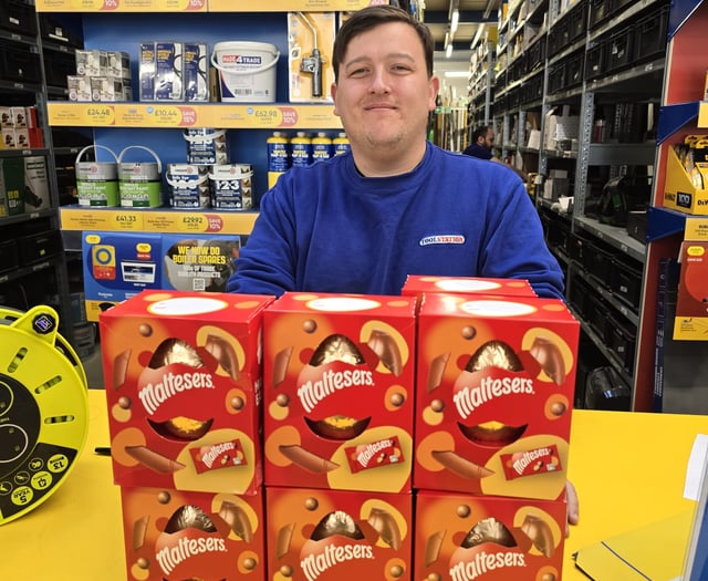 Aberystwyth businesses support foodbank Easter egg appeal