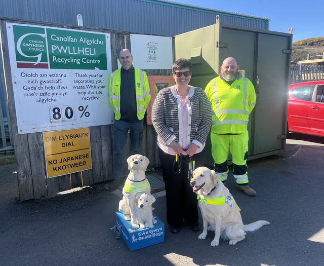 Gwynedd residents urged to donate coins for Guide Dogs Cymru