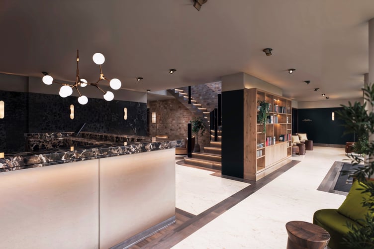 The venue's reception area