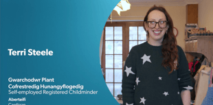Ceredigion childminder in WeCare Wales finals