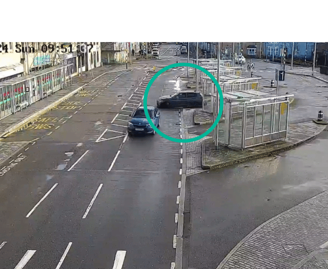 BMW driver caught doing 'donuts' around Aberystwyth roundabout