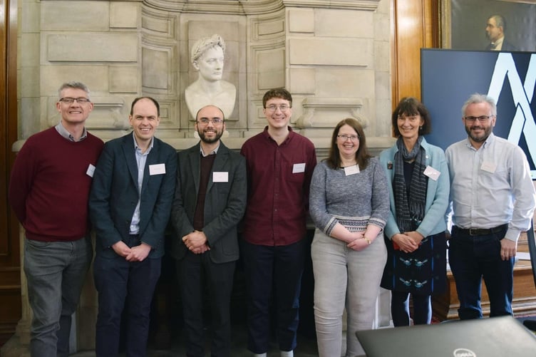 Project members Alexander Roberts, David Callander, Ben Guy, Llewelyn Hopwood, Jenny Day, Ann Parry Owen, Dylan Foster Evans