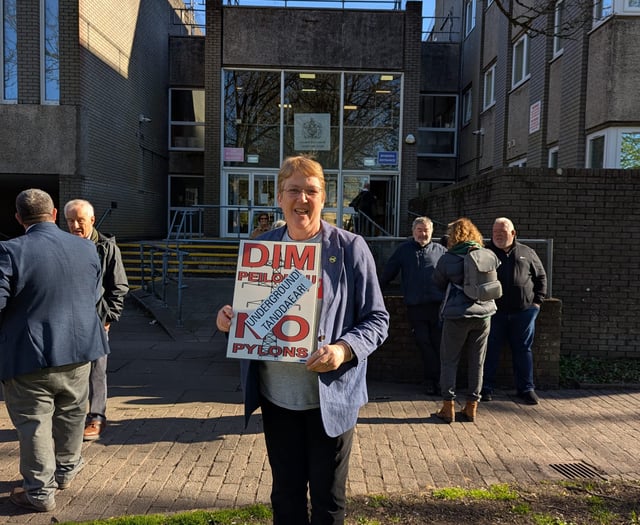 Protest as landowners summoned to court over pylon land access