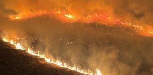 Ongoing fires in mid and west wales prompt warning to residents