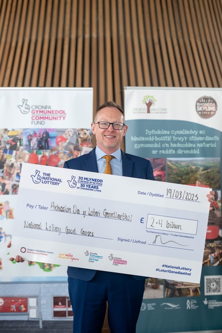 National Lottery 30th birthday event at the Senedd, Cardiff Bay. 19th March 2025. Natasha Hirst photography for TNLHF