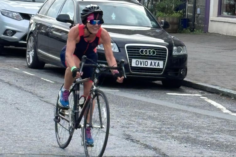 Lynwen Huxtable at the Dyfi Dash
